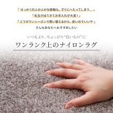 ラグ カーペット 国産高機能 ララ 約130×190cm 防ダニ 抗菌 防臭 防音 防炎 制電 日本製 ナイロン 無地