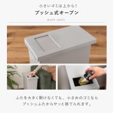 ゴミ箱 トラッシュカン 45L 東谷 LFS-861  蓋付き ダストボックス ペダル式 プッシュ式 2WAY開閉 スリム 大容量 分別 ごみ箱 キッチン リビング おむつ ペット 犬 猫 子供 ニオイ対策 石目調 おしゃれ 北欧 韓国インテリア ブラック グレー シンプル インテリア 新生活 引っ越し