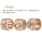 ゴールド ネックレス ハワイアンジュエリー ネックレス ゴールド ピンクゴールド ネックレス スクロールチューブ Lサイズ 14K K14ピンクゴールド K10 10Kあずきチェーン太0.7mm ギフトラッピング可能 BY THE SEA バイザシー プレゼント ハロウィン 【品番：CG-GP126R】