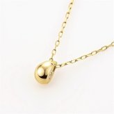 【無料ラッピング】  ヨンドシー 4℃ K18イエローゴールド ネックレス しずく ダイヤモンド ブランド 正規品 新品 ギフト プレゼント 人気 おすすめ 誕生日 記念日 クリスマス 送料無料