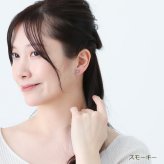 セカンドピアス チタン 純チタン 片耳 医療用 耳たぶ パヴェ クリスタルボール 6mm ピアス スタッド キャッチ 小さめ【全品1個ずつバラ売り】 プレゼント