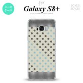 【SC03J】【スマホケース/スマホカバー】【ギャラクシーS8+】SC03J スマホケース Galaxy S8+ SC-03J カバー ギャラクシーS8+ ドット・水玉 グレー×青 nk-sc03j-1650【メール便送料無料】
