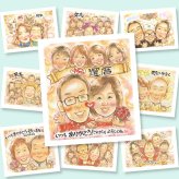還暦のギフトに、飾って嬉しい似顔絵をお届けします。相談しながら作れる、あたたかな似顔絵ギフトです。 還暦 似顔絵 ギフト 名入れ 手描き プレゼント 贈り物 還暦 記念 お祝い 誕生日 大人数 おじいちゃん 祖父 おばあちゃん 祖母 名入れ 下書き確認 修正無料 サプライズ 親孝行 喜ばれる 似てる 還暦 傘寿 一生もの 長寿 感謝 傘寿祝い 米寿祝い ブライダルギフト 大量注文 オーダーメイド