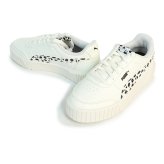 プーマ PUMA スニーカー レディース 厚底ウィメンズ キャリーナ ミア アニマル 408860-01 ウォームホワイト/プーマブラック