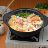 土鍋風＆蒸し器19cm お玉付 黒 KS-3422 景品 記念品 粗品 ノベルティ 名入れ 御挨拶 ご挨拶