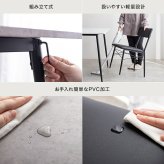 ダイニング家具 【3点セット】 ダイニングテーブルセット 食卓 チェア 椅子 机 リビング カフェ 大理石 石目柄 一人暮らし 一人用 黒脚 幅70 2人掛け 3点 在宅 リモートワーク 軽量 いす イス 正方形 PVC スチール
