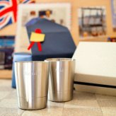 名入れ ダブルウォール ステンレスロック ペア 送料無料 二重構造 ステンレス 名入れカップ ラッピング ギフトバッグ プレゼント ペア セット ロック 焼酎 ジン 父の日 母の日 誕生日 夫婦 結婚祝い 敬老の日