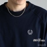 シルバー925 唐草模様 アラベスク ペーパーチェーン 幅4mm シルバー ネックレスチェーン 重厚 フックタイプ シルバーネックレス メンズ 男性 金属アレルギー対応