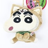 クレヨンしんちゃん 柴犬 ぬいぐるみマスコットキーホルダー