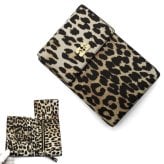 GANNI ガニー B3010041-859 Bou Travel Wallet 財布 サイフ アーモンドミルク レオパード