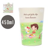 サンリオキャラクターズ × ハイジ 2way 真空二重タンブラー 450ml 813-002 定形外 送料無料 タンブラー ドリンクホルダー サンリオ ハロー キティ マイメロ シナモン ポムポムプリン アルプスの少女ハイジ ユキちゃん ヨーゼフ 真空二重 保冷保温 軽量 学校 オフィス