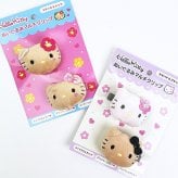 サンリオ ハローキティ ぬいぐるみマルチクリップ (カオハナ&フ゛ラック) Sanrio