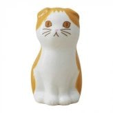 フラワーペンスタンド 仔猫 スコティッシュA 磁器製 置物 インテリア 小物入れ デスク周り 癒し 雑貨 おしゃれ かわいい ギフト プレゼント セトクラフト