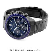 シチズン アテッサ アクトライン ブラックチタニウムシリーズ 光発電エコドライブGPS衛星電波 腕時計 ブランド メンズ チタン クロノ ソーラー CC4059-64L