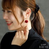【在庫限り】ピアス 金属アレルギー サージカルステンレス フック 落ちない 引っかからない 外れにくい フックヒョウ柄 フェイクファー ボール 秋冬 おしゃれ 揺れる