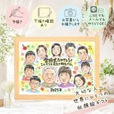 結婚記念日のお祝いに、似顔絵と笑顔をお届けします。 金婚式 贈り物 似顔絵 名入れ ギフト 手描き プレゼント 結婚記念日 長寿 お祝い 誕生日 大人数 ご夫婦 家族 祖父 ご両親 下書き確認 修正無料 名入れ そっくり 実績多数 かわいい 親孝行 結婚50周年 宝物 感謝 一生もの 長寿 サプライズ 傘寿祝い お祝いの品 白寿祝い クリスマス 初任給 同窓会 お祝い返し 贈答品 イラスト キレイ