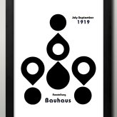 日本製 バウハウス BAUHAUS ミッドセンチュリー A3 サイズ ポスター アート おしゃれ 絵画 インテリア 北欧 イラスト マット紙 艶消し アートパネル 額 フレーム デザイン 壁掛け ギフト 新築祝い ディスプレイ  速達 送料無料