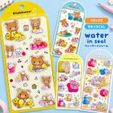 ウォーターインシール リラックマ すみっコぐらし [ サンエックス ウォーターインシール ] ウォーターシール 3D ぷっくり キラキラ ラメ スパンコール 透明 ステッカー 立体 可愛い デコ 手帳 シール帳 ノート スマホケース DIY 女の子 子供 人気 プレゼント ギフト