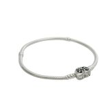 パンドラ PANDORA Family Tree Heart Clasp Snake Chain Braceletアクセサリーブレスレット 598827c01-17 レディースシルバー