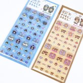 モンチッチ カットピースシール (チェック) 文具