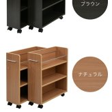 ラック クローゼット 収納 2個セット 幅19.5奥行58 .5 キャスター付き スリム 押し入れ収納 本棚 ワゴン 隙間 棚 漫画 CD DVD スライド シンプル コミック 新生活