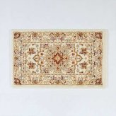 ラグ カーペット 玄関 屋内 屋外 輸 入 ネカル アイボリー 約50×80cm 長方形 民族調 エスニック モダン シンプル オールシーズン 丈夫 50×80cm ルカス ベージュ 新生活