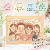 記念日の贈り物に、名前、日付、メッセージも記載可能。 似顔絵 贈り物 還暦 プレゼント 名入れ 手描き ギフト 記念日 お祝い 長寿 敬老の日 大人数 ご両親 祖父母 家族 名入れ 下書き確認 修正無料 宝物 似てる サプライズ かわいい 還暦祝い 古希 60歳 宝物 ハロウィン 米寿祝い 闘病中の方への励まし 初任給 結婚祝い ブライダルギフト キレイ 同窓会 感激 大量注文 ウェディングギフト