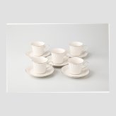 NB　ゴールドラインコーヒーセット 磁器 美濃焼 やきものの里から、暮らしを贈ります。　ギフト 食器 セット テーブルウェア