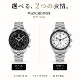 腕時計 メンズ 40代 50代 クロノグラフ オマージュウォッチ クォーツ メカクォーツ 40mm WATCHDIVES WD1860