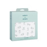 おくるみ スワドル 1枚 出産祝い aden+anais エイデンアンドアネイ ナウゼン コットンモスリン ダブルガーゼ 大判 約120cm 新生児 退院 内祝い 出産内祝い 男の子 女の子 ギフト 専用ボックス入り ガーゼケット ブランケット 授乳ケープ おむつ替えシート プレイマット 双子