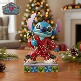 スティッチ クリスマスパジャマ 11.8cm リロ&スティッチ クリスマス | ディズニー トラディションズ ジムショア グッズ フィギュア 人形 置物 彫刻 Jim Shore 正規輸入品