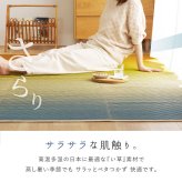 い草ラグ 彩風 いろかぜ 裏貼り 約180×180cm 約180×240cm 約2畳 約3畳 天然い草100％ 紋織 グラデーション アートデザイン 不織布 四方縁 抗カビ 消臭 ブルー パープル 夏用 涼感 ラグマット 折りたたみ 和モダン 和風
