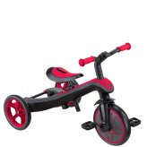 誕生日プレゼント GLOBBER グロッバー エクスプローラー トライク 3in1 三輪車 手押し棒付き トレーニングバイク キックバイク 二輪 変形 工具不要 自転車デビュー前 おでかけ 18カ月 1歳半 2歳 3歳 4歳 5歳 体重20kgまで レッド 男の子 女の子 お祝い ギフト