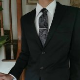 ネクタイ おしゃれ ギフト プレゼント バレンタイン 父の日 卒業式 入学式 就活 ブランド HUGO VALENTINO E2 シルク set-hugo-e