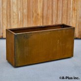 コールテン鋼 高級植木鉢 おしゃれ 大型 横長 長方形 W900 アンティーク 経年美 Patina レクタングルプランターL900 A-PLUS 屋外 観葉植物 多肉植物 寄せ植え 花 鉢カバー 北欧 モダン ガーデニング 玄関 庭 テラス パティナ