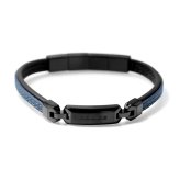 ポリス ブレスレット メンズ ブランド POLICE LAYERLOCK GB0082903 ブルー ブラック アクセサリー