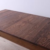 ダイニングテーブル 伸長式 無垢材 レッドオーク 天然木 W150/180xD80xH71cm 食卓テーブル 木製 食卓机 リビング ダイニング ブラウン おしゃれ 新生活