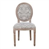ダイニング家具 クラシックスタイル サイドチェア いちご泥棒グレー Strawberry Thief Grey パーソナルチェア ダイニングチェア コンパクト 一人掛け 椅子 木製 天然木