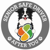 カーサイン 高齢者マーク SENIOR SAFE DRIVER ボーダーコリー マグネット 強力 直径13cm 肉球 日本製 車 ステッカー