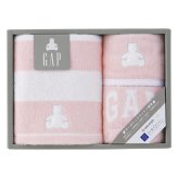 baby GAP ボーダーベア タオルセット ピンク  ／タオル 日用品・ヘルスケア お中元 御中元 ギフト 暑中 残暑 お盆 初盆 新盆 お供 御供 ギフト 2026 送料無料 ギフト プレゼント プチギフト 内祝い 快気祝い 出産祝い 結婚祝い 引出物 新築祝い お返し