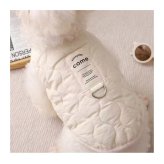 犬服 秋冬 犬用ベスト 防寒着 キルティング ボア 裏起毛 あったか ドッグウェア 小型犬 ペット服 袖なし スナップボタン 着脱簡単 おしゃれ かわいい 秋冬服 アイボリー カーキ S M L XL XXL コピー