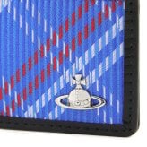 ヴィヴィアンウエストウッド ICカードケース 薄型 メンズ 男性用 カードホルダー カード入れ Vivienne Westwood ヴィヴィアン チェック ブルー VW4301 (5403000SU-C00A8-K204) 【2026年秋冬モデル】 【ラッピング無料 誕生日 お祝い プレゼント ギフト 贈り物】