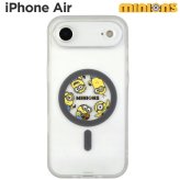 ミニオン iPhoneAir ケース クリア 半透明 magsafe ミニオンズ ボブ ティム キャラクター グッズ スマホ カバー エアクッション ハイブリッド 耐衝撃 iPhone 2025 6.6inch １眼 アイホン アイフォン マットクリア 磁石 マグセーフ MINI-532A
