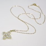 シルバー925 キュービックジルコニアペンダントネックレス ゴールドプレーティング【送料無料】【レディース,激安,特価,通販】