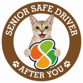 カーサイン 高齢者マーク SENIOR SAFE DRIVER シンガプーラ ステッカー シール 直径13cm 肉球 日本製 車