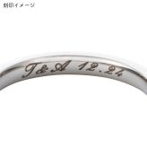 【受注生産品】【送料無料】 ペアリング 2個セット ステンレス ウェーブ 細身 3～30号 偶数号 誕生石 アミュレット シルバー＆シルバー サージカルステンレス316L アレルギーフリー アクセサリー ジュエリー プレゼント ギフト 記念日 white clover ホワイトクローバー 刻印無料