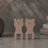 ニコちゃんのグラグラ積み木｜木製バランスゲーム｜ゆらゆら遊べる積み木・知育玩具｜ハンドメイド