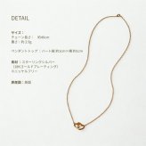 英国製 ハンドメイド ダブルハート ゴールドネックレス レディース ハートモチーフ 18Kゴールドプレーティング スターリングシルバー 上品 シンプル 大人 女性 彼女 妻 誕生日 記念日 結婚記念日 母の日 クリスマス バレンタイン ホワイトデー プレゼント ギフト