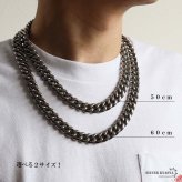 超極太 純チタン製 喜平ネックレス メンズネックレス 分厚い ごつい 太め ワイド 重厚感抜群なのに軽い 幅14mm シルバー 50cm 60cm チタニウム チェーンネックレス 存在感 太幅 男性 金属アレルギー対応