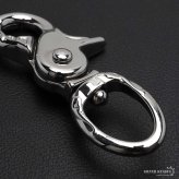 唐草 重厚 クロス キーリング キーホルダー キーフック クリップ 十字架 アラベスク キーチェーン silver シルバー 鍵 小物 メンズ 男性